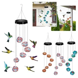 Other Bird Supplies Outdoor Suspended Hummingbird Water Feeder Wind Chime Shaped Hanging Bell