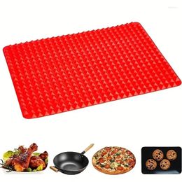 Baking Tools 1pcs Silicone Mat 16x11 Inches Pyramid Pan Non-Stick Cooking BPA Free Healthy Fat Reducing Sheet For Oven