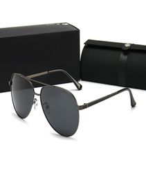 Fashion designer sunglasses classic retro pilot folding frame glass lens UV400 protection eyewear with leather case oz4167857