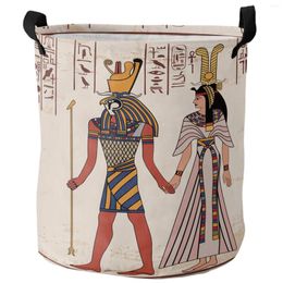 Laundry Bags Ancient Egyptian Culture Dirty Basket Foldable Waterproof Home Organizer Clothing Children Toy Storage