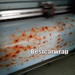Stickers Matte Rust Vinyl Car Wrap Film Rust Printed stickers for Car wrapping Vehicle & Boat Decocation Graphics covering skin 1.52x30m/Ro