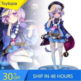 Action Toy Figures 17cm Genshin Impact Figure Qiqi Kawaii Anime Action Character Decoration Doll Character Toy Boys Gift High Quality Model Toy Y240515