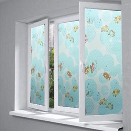 Window Stickers SUNICE Home Decal Film Household Bathroom Glass Static Cling Sticker Privacy Stained Rooms Foil Eco-Friendly