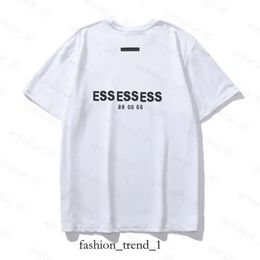 T-Shirt Essentialsshirt Mens T Shirts Thick Cotton Version Summer Women Designers Tshirt Fashion Tops Man Casual Letter Polos Clothing Clothes Tees f7b