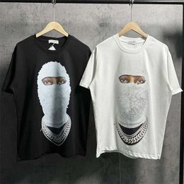 Men's T-Shirts New Black Ih Nom Uh Nit White Fashion T Shirt Women Diamond Masked Men Strtwear T-Shirt Clothes Ts T240515