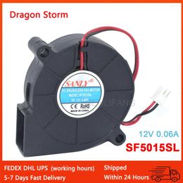 Computer Coolings For SANLY 12V 0.06A 0.72W 5cm 5015 50x50x15mm SF5015SL 2PIN Industrial Blower Humidifier Cooling Fan