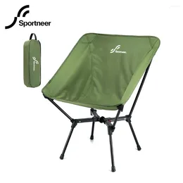 Camp Furniture Sportneer Folding Camping Chair Beach Chairs Portable Lightweight With Large Capacity Mesh Bag For Outdoor Hiking