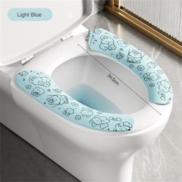 Toilet Seat Covers Mat Paste Adsorption Easy To Clean Cartoon Universal Bathroom Supplies The Can Be Cut Creative