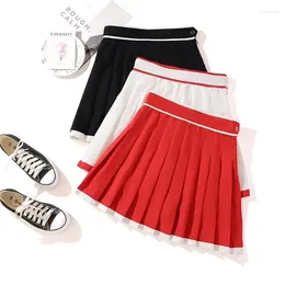 Skirts 2024 Autumn Korean Skirt Shorts Women High Waist Sexy Mini School Short Pleated Kawaii Japanese Female Spring