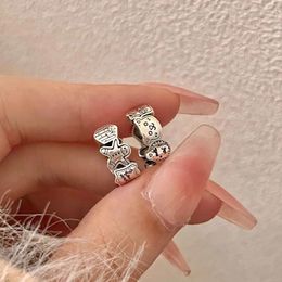 Hoop Earrings REETI 925 Retro Silver Square Creative Sexy Jewelry For Women Gift Customized
