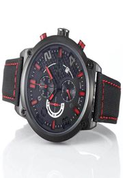 Whole Tradition T081 Expert Solar Red Compass Chronograph Quartz Deployment Clasp Black Dial Men Watch Wristwatches Mens Watch8667634