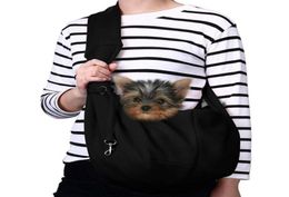 Pet Carrier Hand Sling Adjustable Padded Strap Tote Bag Breathable Shoulder Front Pocket Belt Carrying Small Dog Cat Car Sea5743758836148