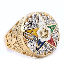 316 Stainless Steel Mason OES Rings Order Of The Eastern Star Masonic Ring for men women 240508