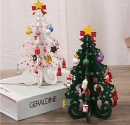 Party Decoration Wooden Christmas Tree Children Hand-made Diy Three-dimensional Scene Layout Decorations