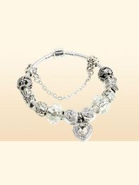 White Love pendant bracelet DIY Strands handmade glass beads string Jewellery creative Valentine039s Day gifts whole93537863186106