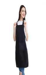 Aprons 12 Pack Bib Apron Unisex Black Bulk With 2 Roomy Pockets Machine Washable For Kitchen Crafting BBQ Drawing16026051