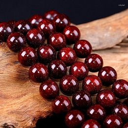 Strand Red Sandalwood Old Material Wood Hand String 108 Men Women Bracelets Play High Oil Secret Buddhist Beads Rosary