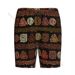 Men's Sleepwear Short Sleep Pants Ethnic Boho African Tribal Print Mens Pajamas