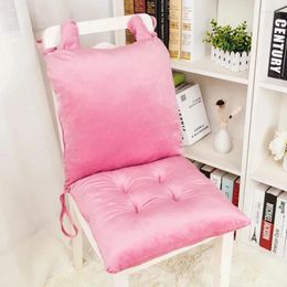 Pillow Autumn Winter Thicken Solid Colour Plush One Piece Chair Office Super Soft Seated Home Reclining Mat