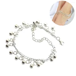 Anklets Mens Gifts Bell Ankle Chain Multilayer Fashionable Foot Decoration Adjustable For Woman Girl