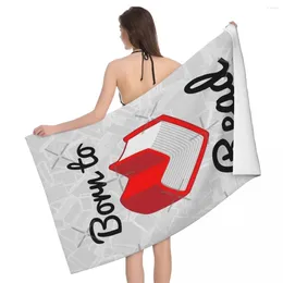 Towel Born To Read 80x130cm Bath Skin-friendly For Outdoor Wedding Gift