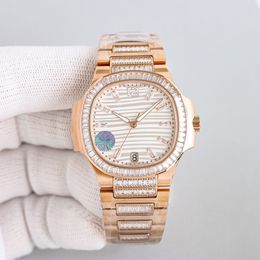 Watch Women Diamond Watch 35mm Automatic Mechanical Movement Sapphire Crystal Designer Watches High Quality Watches Stainless Bracelet Wristwatch Montre de luxe