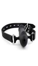 Mouth Gag Dildo Oral Fixation Harness Bondage Leather Strap On sexy Toys Penis Plug Silicone DoubleEnded Dildos For Couple Women9001073