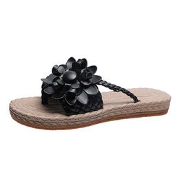 2024 designer sandals Flowers snake leather slides slippers womens white black patent yellow triple pink flip flops ladies size 5.5-9.5 7b