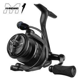 HANDING M1 Spinning Reel 12kg Max Drag Graphite Reel 9 1 Ball Bearings 5.2 1 Gear Ratio Fishing Reel for Perch Bass and Pike 240507