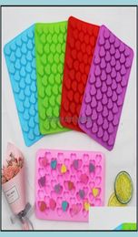 Baking Mods Bakeware Kitchen Dining Bar Home Garden Mini 55 Holes NonStick Sile Chocolate Cake Mould Love Heart Shaped Mousse Jell2647222