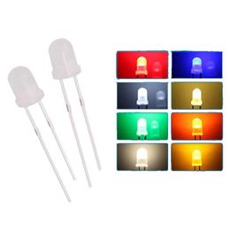 Diode Wholesale 1000Pcs/Lot 5Mm Atomization St Hat White Red Blue Green Yellow Tra Bright Leds Kit Led Drop Delivery Office School Bus Dhf5W