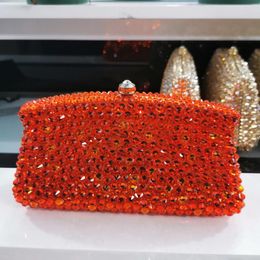 Evening Bags XIYUAN Lady Champagne Colour Diamond Women Clutches Bag Wedding Cocktail Party Crystal Purses Handbag