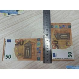 Other Festive Party Supplies Copy Money Cash Quality Fake Top 12 Prop Size 10 20 50 100 Toys Euro Notes Actual Vitgu Akpij Homefavor Dh6Ne