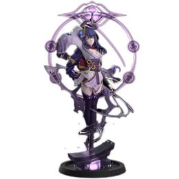 Action Toy Figures 35cm Genshin Impact anime character Raiden Ei action character purple lightning sexy standing girl character adult collectible doll toy Y240515