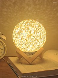 Table Lamps Fashion Lamp Bedroom Night Light 20cm Bedside Lovers Decoration Lovely USB LED Tabe