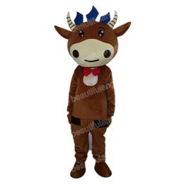 2024 High Quality Brown Cow Mascot Costume halloween Carnival Unisex Adults Outfit fancy costume Cartoon theme fancy dress for Men Women