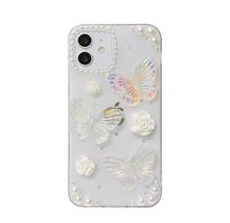 Retro Threedimensional Butterfly iPhone Case 11 Apple 12ProMax Epoxy Glitter xs Applicable 713 Female6922230