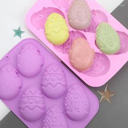 Baking Moulds 6 Hole Large Easter Egg Halloween DIY Silicone Mousse Cake Mold