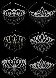 Girls Crystal Tiaras and Crowns Headband Girls Princess Bridal Prom Crown Wedding Party Accessiories Hair Jewelry217D5365769