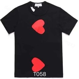 Play Shirt Designer T Shirt Cdgs Shirt Fashion Mens Play T Shirt Garcons Designer Shirts Red Commes Heart Casual Womens Des Badge Graphic Tee Heart Short Sleeve 636