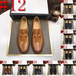40style 2024 Business Men Formal Shoes Leather Shoes Mens Fashion Casual Designer Dress Shoes Classic Italian Formal Oxford Shoe For Men wedding shoes Size 38-46
