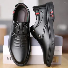 Dress Shoes 2024 Banquet With Soft Soles Fashion Casual For Men Designer Black Spring Leather Male Loafers