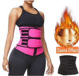 SXXXL Plus Size Waist Trainer Belt Women High Waist Sweat Shaper Thigh Trimmers Adjustable Sauna Belt3315788