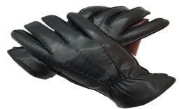 Five Fingers Gloves Winter Men039s 2021 Sheepskin Leather Fashion Outdoor Driving Real Warm Fleece Lini4158725