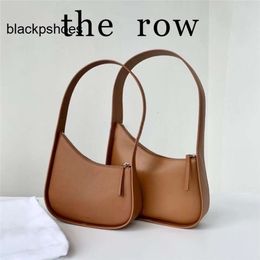 The Row TR Half Handbags Hobo Pochette Bag Womens Moon Shoulder Bags Mens Wallet Embossed Designer Clutch Bag Tote Underarm Bags 230727