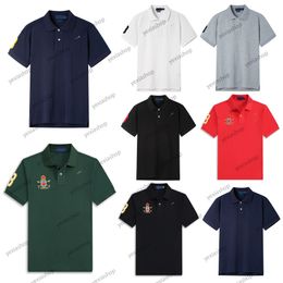 Mens POLO Shirt Short Sleeve Breathable Tops Tees Pattern Embroidery Men Women Summer T Shirts Asian Size S-XXL