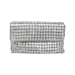 Evening Bags Metal Mesh Womens Clutch Purse Bag For Cocktail Party Prom Wedding Banquet Lady 2024