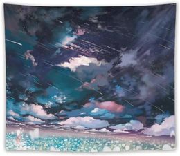 Tapestries Mushishi Anime Tapestry (10) Wall Art Gifts Bedroom Prints Home Decor Hanging Picture Polyester Painting