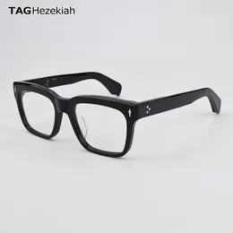 Sunglasses Frames Top Quality Acetate Glasses Men Vintage Brand Design 2024 Eyeglasses Myopia Prescription Spectacles Frame Black JMMLRRX