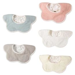 Bibs Burp Cloths 360 degree rotation Burp fabric solid Colour baby flower feeding apron cotton Saliva towel breathable apron shipped directlyL2405